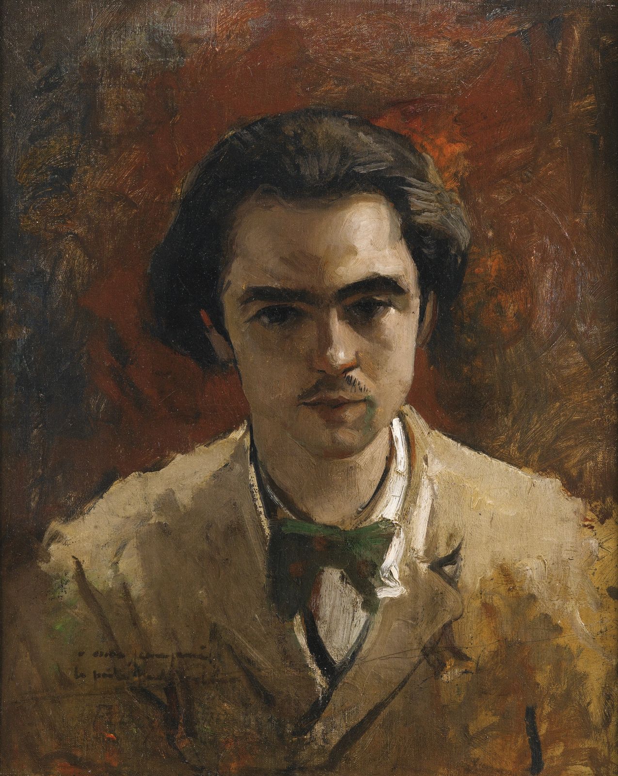Фредерик Базиль - Портрет Поля Верлена в возрасте двадцати трех лет